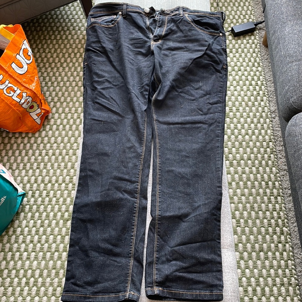 Ethanol Mens jeans.  38 x 32. Black.